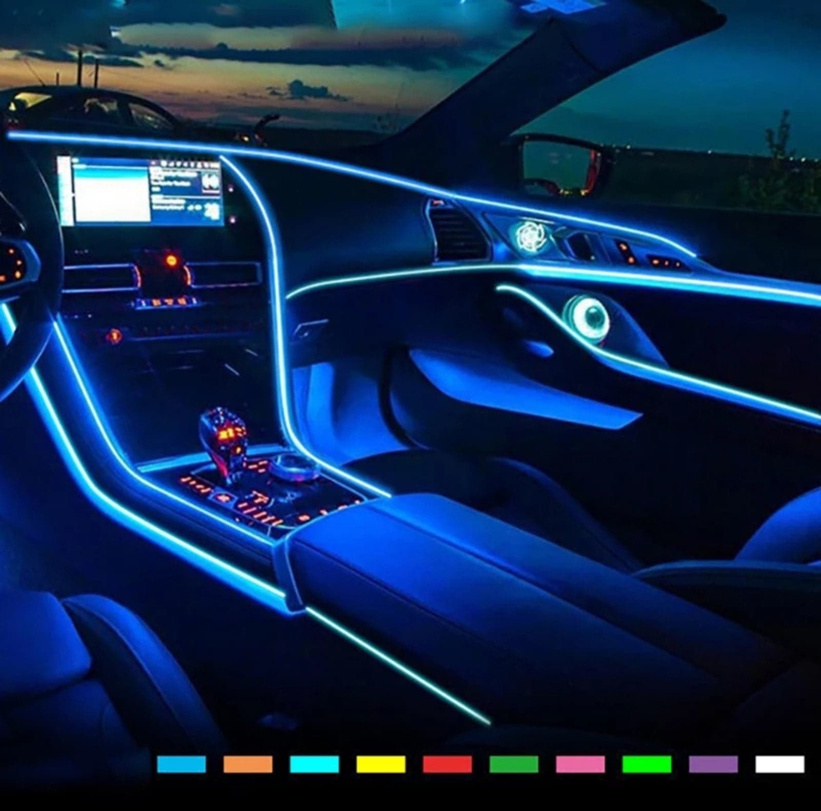 Ambijentalno LED osvetljenje za enterijer automobila-RGB niti - Brzishop