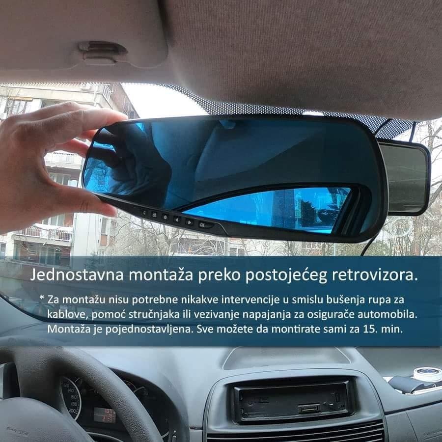 Auto Kamera Retrovizor + Rikverc KAMERA 1080P - Brzishop